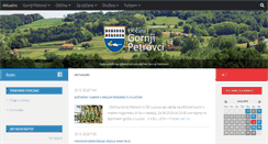 Desktop Screenshot of gornji-petrovci.si